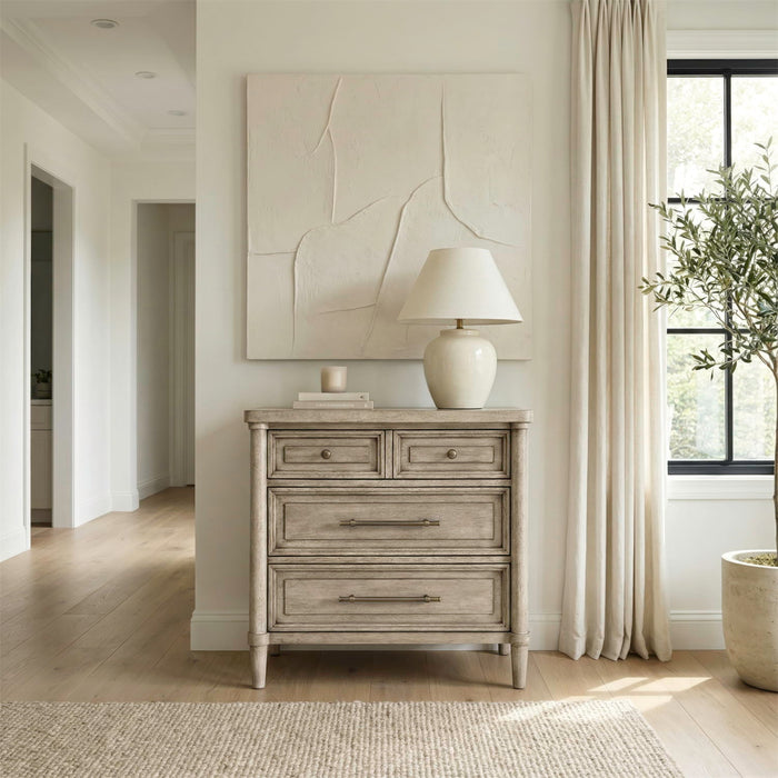 Rochelle Park - Nightstand With Charging Station - Smokey Taupe – Nightstands w/ Charging Stations by Liberty Furniture at Furniture Wholesale Plus , Nashville furniture store