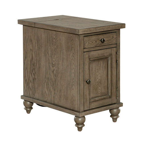 Americana Farmhouse - Chair Side Table - Dusty Taupe – Chair Side Tables by Liberty Furniture at Furniture Wholesale Plus , Nashville furniture store
