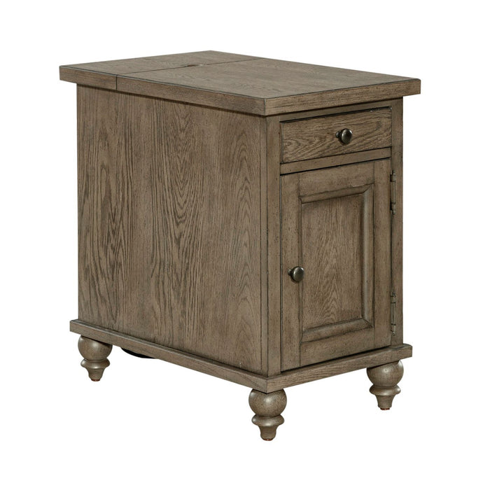 Americana Farmhouse - Chair Side Table - Dusty Taupe – Chair Side Tables by Liberty Furniture at Furniture Wholesale Plus , Nashville furniture store