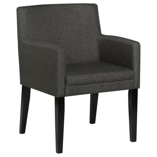 Catherine - Upholstered Dining Arm Chair (Set of 2) - Gray – Chair Sets by Coaster Fine Furniture at Furniture Wholesale Plus , Nashville furniture store