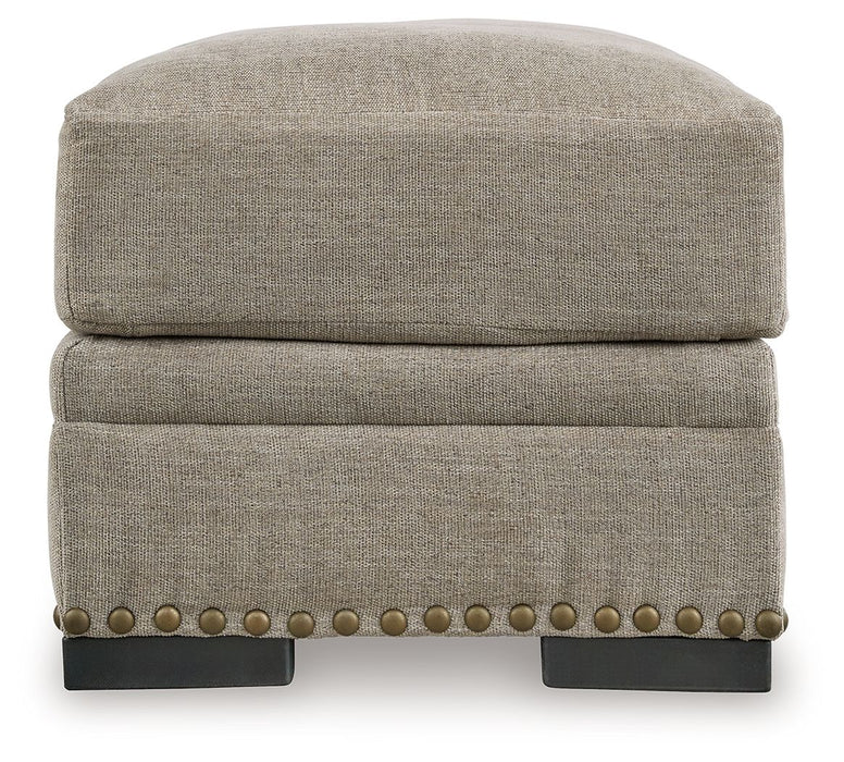 Galemore - Ottoman - Quarry – Upholstered Ottomans by Benchcraft® at Furniture Wholesale Plus , Nashville furniture store