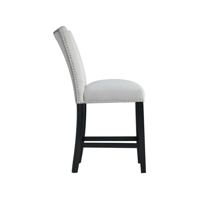 Francesca - Velvet Counter Height Chair (Set of 2) – Chair Sets by Elements International at Furniture Wholesale Plus , Nashville furniture store