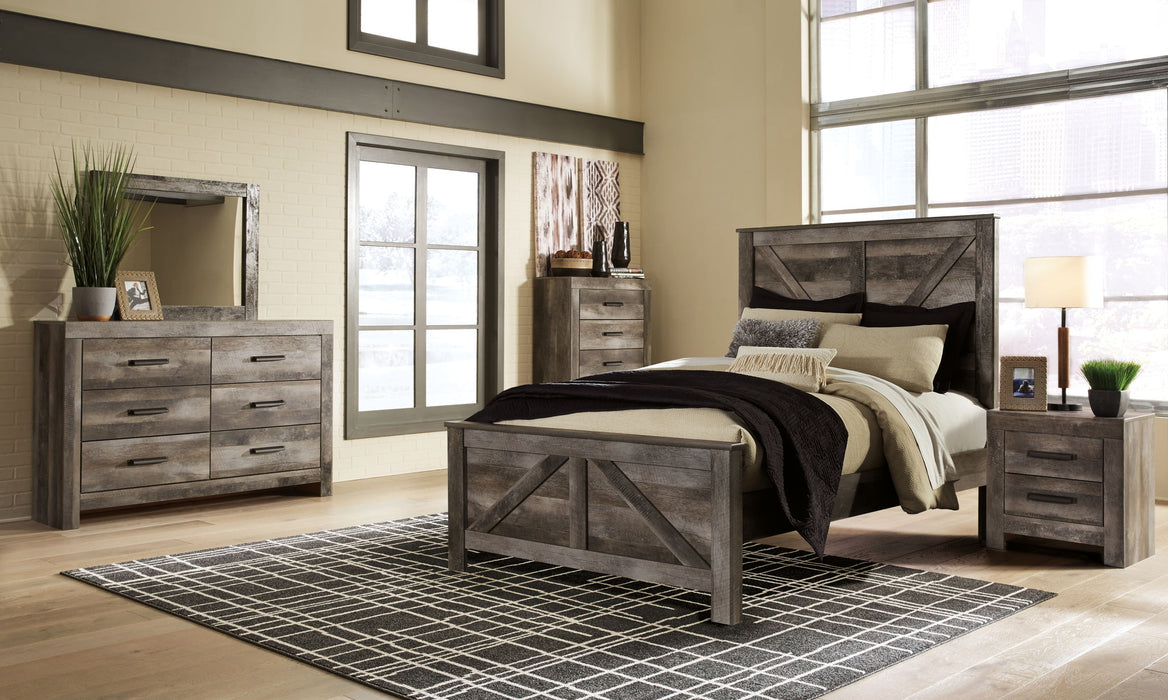 Wynnlow - Crossbuck Panel Bedroom Set – 6 Piece Bedroom Sets by Signature Design by Ashley® at Furniture Wholesale Plus , Nashville furniture store
