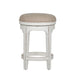 Magnolia Manor - Console Swivel Stool - Antique White – Counter Height (24"-27") by Liberty Furniture at Furniture Wholesale Plus , Nashville furniture store