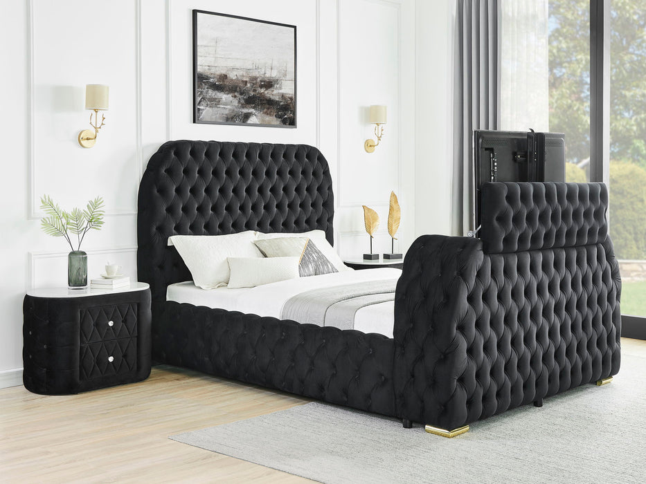 Natalia - Upholstered Bed With Decking Board Set – Upholstered Beds by Crown Mark at Furniture Wholesale Plus , Nashville furniture store