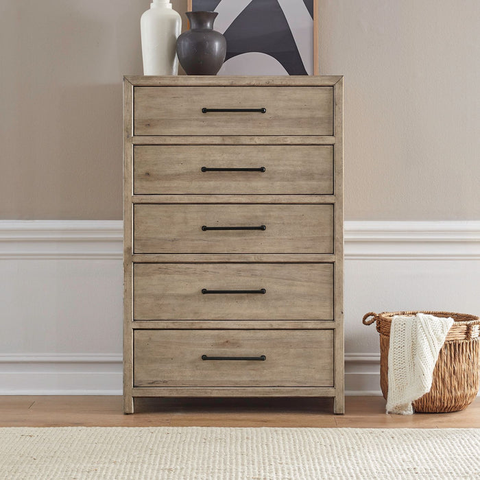 Proximity Place - 5 Drawer Chest - Barley Buff – Accent Chests by Liberty Furniture at Furniture Wholesale Plus , Nashville furniture store