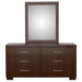 Jessica - 6-Drawer Dresser With Mirror – Dresser & Mirror by CoasterEssence at Furniture Wholesale Plus , Nashville furniture store