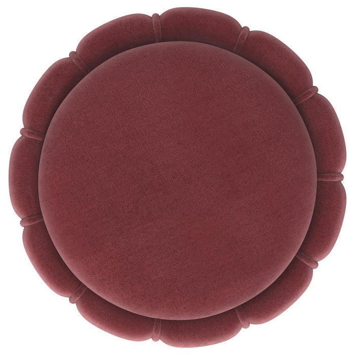 Sora - Round Upholstered Ottoman – Upholstered Ottomans by Coaster Fine Furniture at Furniture Wholesale Plus , Nashville furniture store