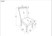Hazel - Side Chair (Set of 2) - Wired White – Chair Sets by Crown Mark at Furniture Wholesale Plus , Nashville furniture store