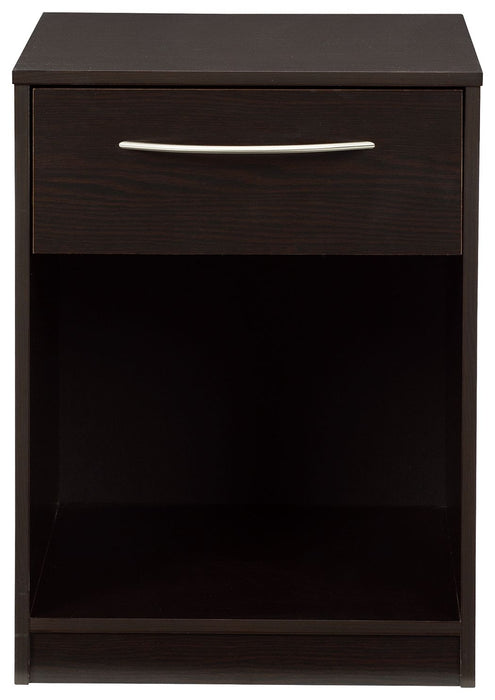 Finch - One Drawer Night Stand - Black – Accent Nightstands by Signature Design by Ashley® at Furniture Wholesale Plus , Nashville furniture store