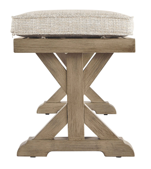 Beachcroft - Bench With Cushion - Premium Benches from Signature Design by Ashley® - Just $568! Shop now at Furniture Wholesale Plus  We are the best furniture store in Nashville, Hendersonville, Goodlettsville, Madison, Antioch, Mount Juliet, Lebanon, Gallatin, Springfield, Murfreesboro, Franklin, Brentwood