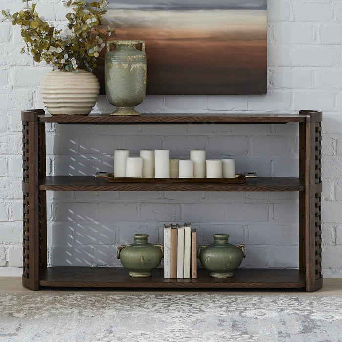 Warren Park - Sofa Table - Coffee Brown – Sofa Tables by Liberty Furniture at Furniture Wholesale Plus , Nashville furniture store