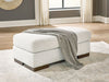 Hartside - Ottoman - Frosted – Upholstered Ottomans by Benchcraft® at Furniture Wholesale Plus , Nashville furniture store
