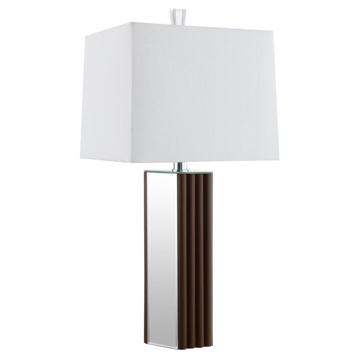 Elena - Square Tapered Mirrored Lamp – Table Lamps by Coaster Fine Furniture at Furniture Wholesale Plus , Nashville furniture store