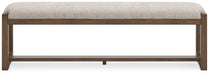 Cabalynn - Large Uph Dining Room Bench - Oatmeal / Light Brown – Upholstered Benches by Signature Design by Ashley® at Furniture Wholesale Plus , Nashville furniture store