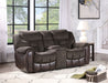 Apollo - Dual Power Console Loveseat - Black – Reclining Loveseats by Steve Silver Furniture at Furniture Wholesale Plus , Nashville furniture store
