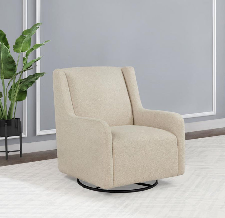 Serra - Boucle Upholstered Swivel Glider Recliner - Premium Swivel Glider Chairs from Coaster Fine Furniture - Just $549! Shop now at Furniture Wholesale Plus  We are the best furniture store in Nashville, Hendersonville, Goodlettsville, Madison, Antioch, Mount Juliet, Lebanon, Gallatin, Springfield, Murfreesboro, Franklin, Brentwood