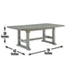 Whitford - Dining Table - Gray – Dining Tables by Steve Silver Furniture at Furniture Wholesale Plus , Nashville furniture store