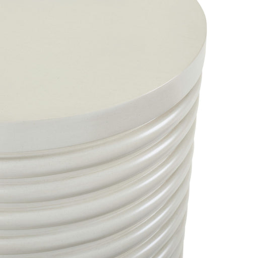 Berkley Square - Round Chairside Table - Linen & Khaki – Chair Side Tables by Liberty Furniture at Furniture Wholesale Plus , Nashville furniture store