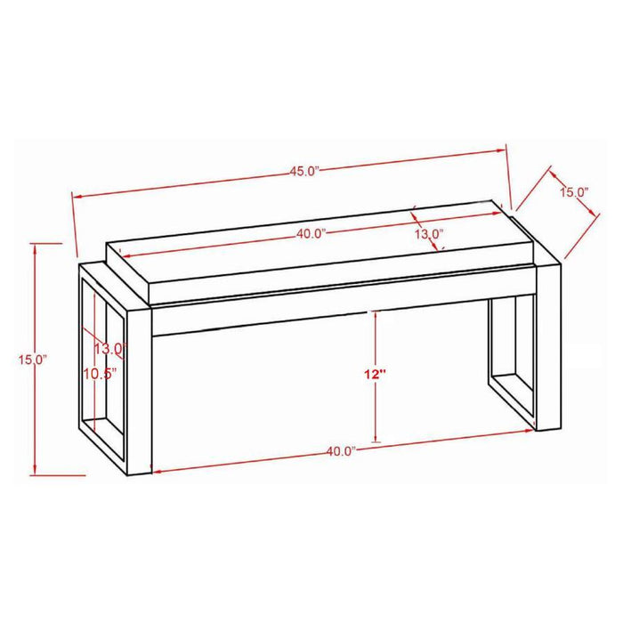Aiden - Fabric Upholstered Accent Bench - Distressed White - Premium Upholstered Benches from CoasterEveryday - Just $399! Shop now at Furniture Wholesale Plus  We are the best furniture store in Nashville, Hendersonville, Goodlettsville, Madison, Antioch, Mount Juliet, Lebanon, Gallatin, Springfield, Murfreesboro, Franklin, Brentwood