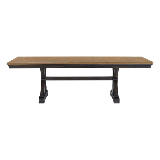 Montrose - Dining Table With 20" Leaf - Espresso And Brown – Dining Tables with Extensions by Elements International at Furniture Wholesale Plus , Nashville furniture store