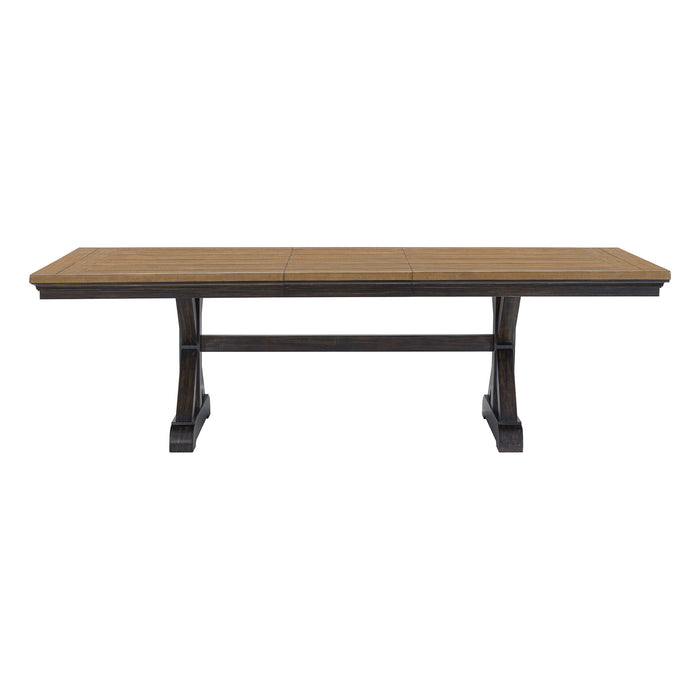 Montrose - Dining Table With 20" Leaf - Espresso And Brown – Dining Tables with Extensions by Elements International at Furniture Wholesale Plus , Nashville furniture store