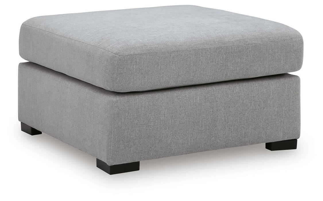 Lakepoint - Oversized Accent Ottoman - Nickel – Accent Ottomans by Benchcraft® at Furniture Wholesale Plus , Nashville furniture store