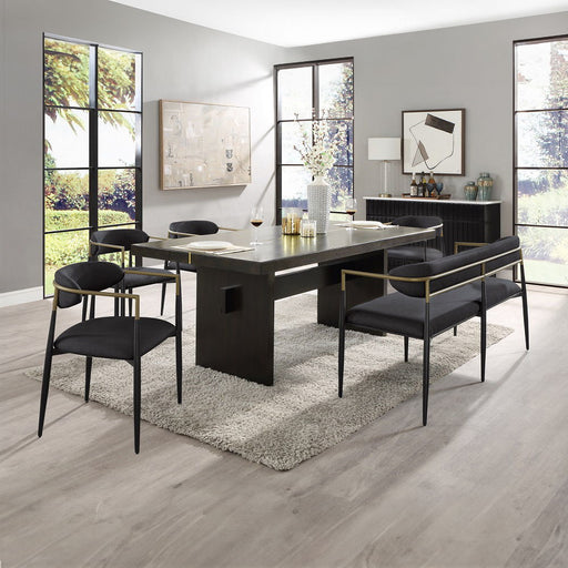 Jaramillo - Chenille Bench - Premium Dining Benches from ACME - Just $369! Shop now at Furniture Wholesale Plus  We are the best furniture store in Nashville, Hendersonville, Goodlettsville, Madison, Antioch, Mount Juliet, Lebanon, Gallatin, Springfield, Murfreesboro, Franklin, Brentwood