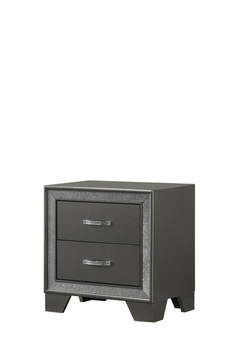 Kaia - Nightstand - Dark Gray – Accent Nightstands by Crown Mark at Furniture Wholesale Plus , Nashville furniture store