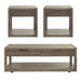 Bartlett Field - 3 Piece Table Set (1 Cocktail 2 End Tables) - Dusty Taupe – Table Sets by Liberty Furniture at Furniture Wholesale Plus , Nashville furniture store