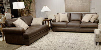 Carriage Point - Loveseat - Hickory – Stationary Loveseats by Signature Design by Ashley® at Furniture Wholesale Plus , Nashville furniture store