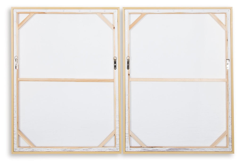 Cashall - Wall Art Set (Set of 2) - Gray