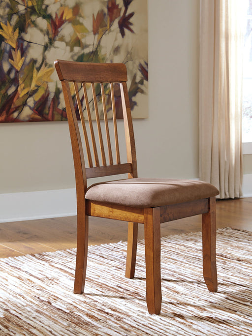 Berringer - Rustic Brown - Dining UPH Side Chair (Set of 2) - Premium Chair Sets from Ashley® - Just $198! Shop now at Furniture Wholesale Plus  We are the best furniture store in Nashville, Hendersonville, Goodlettsville, Madison, Antioch, Mount Juliet, Lebanon, Gallatin, Springfield, Murfreesboro, Franklin, Brentwood