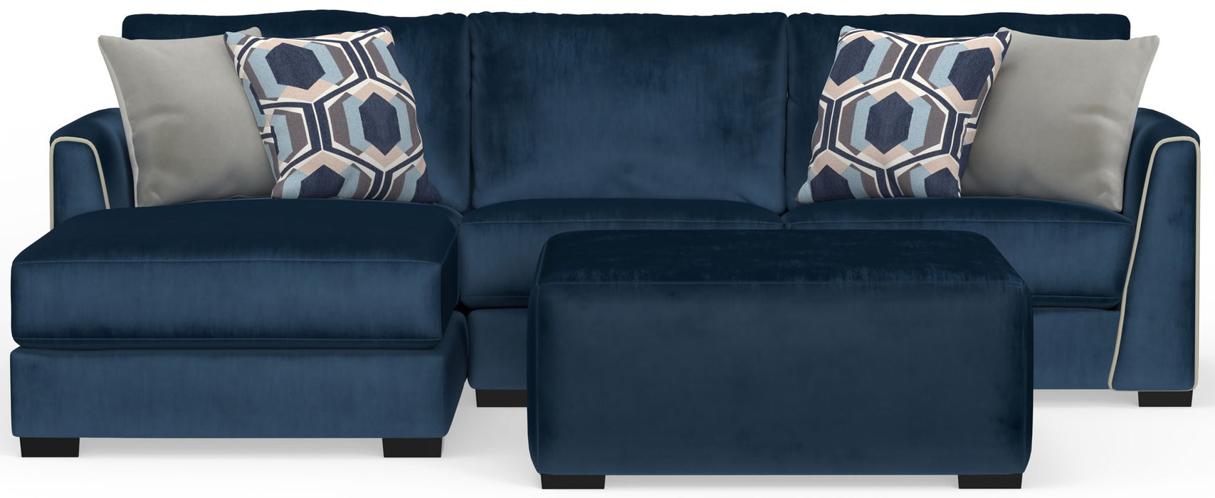 Jetson - Sectional With Comfort Coil Seat Cushions, Included Accent Pillows & Cocktail Ottoman – 2 Piece Living Room Sets by Jackson at Furniture Wholesale Plus , Nashville furniture store