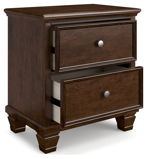 Danabrin - Brown - Two Drawer Nightstand - Premium Accent Nightstands from Signature Design by Ashley® - Just $258! Shop now at Furniture Wholesale Plus  We are the best furniture store in Nashville, Hendersonville, Goodlettsville, Madison, Antioch, Mount Juliet, Lebanon, Gallatin, Springfield, Murfreesboro, Franklin, Brentwood