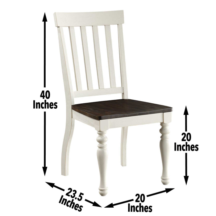 Joanna - Side Chair (Set of 2) - White – Chair Sets by Steve Silver Furniture at Furniture Wholesale Plus , Nashville furniture store