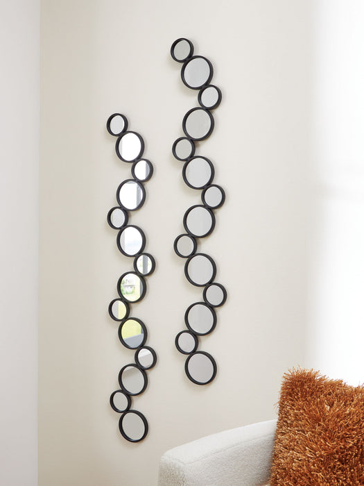 Vinler - Accent Mirror Set (Set of 2) - Black – Accent Mirrors by Signature Design by Ashley® at Furniture Wholesale Plus , Nashville furniture store