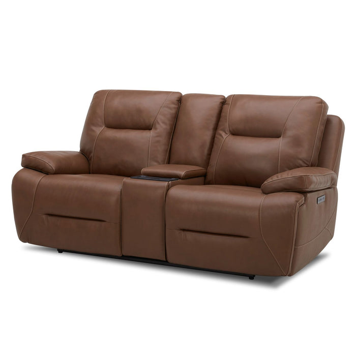 Cameron - Loveseat With Console P3 & ZG - Dakota Saddle – Reclining Loveseats by Liberty Furniture at Furniture Wholesale Plus , Nashville furniture store