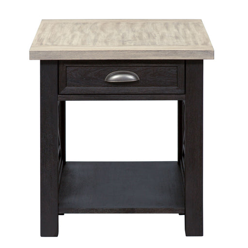 Heatherbrook - Drawer End Table - Charcoal & Ash – End Tables by Liberty Furniture at Furniture Wholesale Plus , Nashville furniture store
