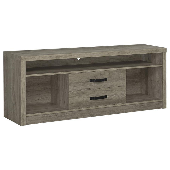 Burke - 3 Piece TV Entertainment Center - Gray Driftwood – Entertainment Centers by Coaster Fine Furniture at Furniture Wholesale Plus , Nashville furniture store