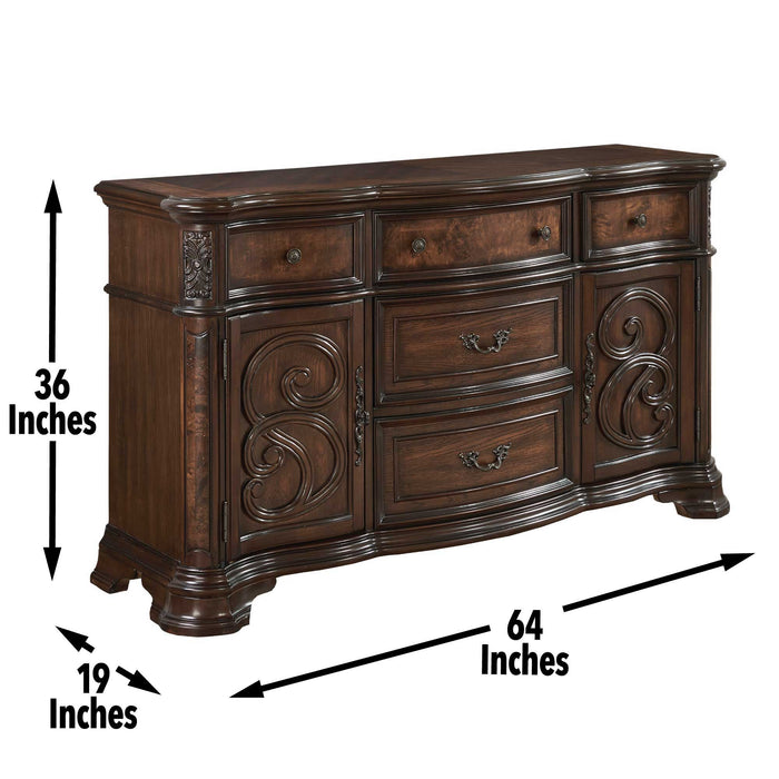 Royale - Buffet - Dark Brown – Buffets by Steve Silver Furniture at Furniture Wholesale Plus , Nashville furniture store