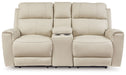 Dahlmoore - Dbl Power Reclining Loveseat With Console - Almond – Reclining Loveseats by Signature Design by Ashley® at Furniture Wholesale Plus , Nashville furniture store