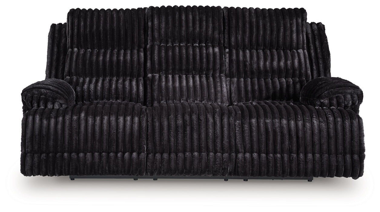 Rhine Falls - Reclining Power Sofa With Drop Down Table - Onyx – Reclining Sofas by Signature Design by Ashley® at Furniture Wholesale Plus , Nashville furniture store