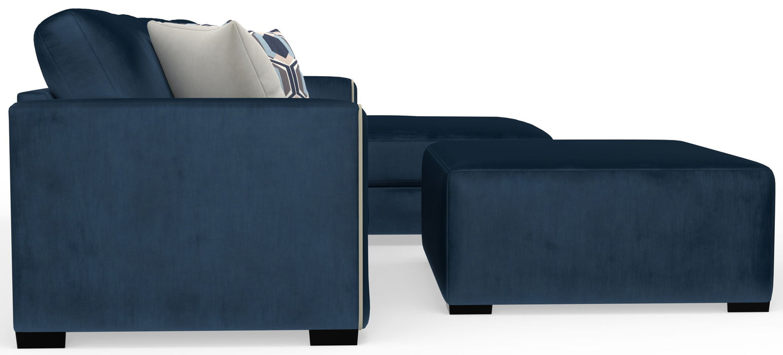 Jetson - Sectional With Comfort Coil Seat Cushions, Included Accent Pillows & Cocktail Ottoman – 2 Piece Living Room Sets by Jackson at Furniture Wholesale Plus , Nashville furniture store