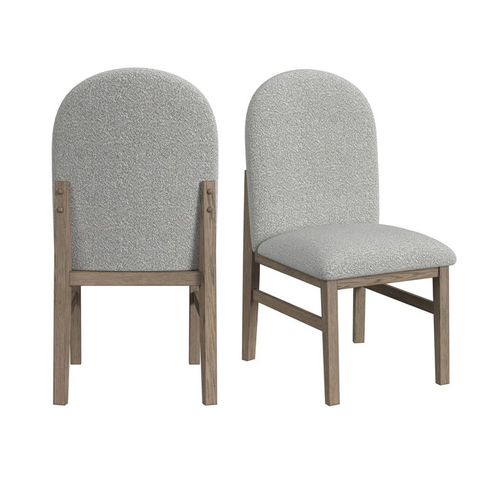 Portland - Round Back Side Chair (Set of 2) - Gray – Chair Sets by Elements International at Furniture Wholesale Plus , Nashville furniture store