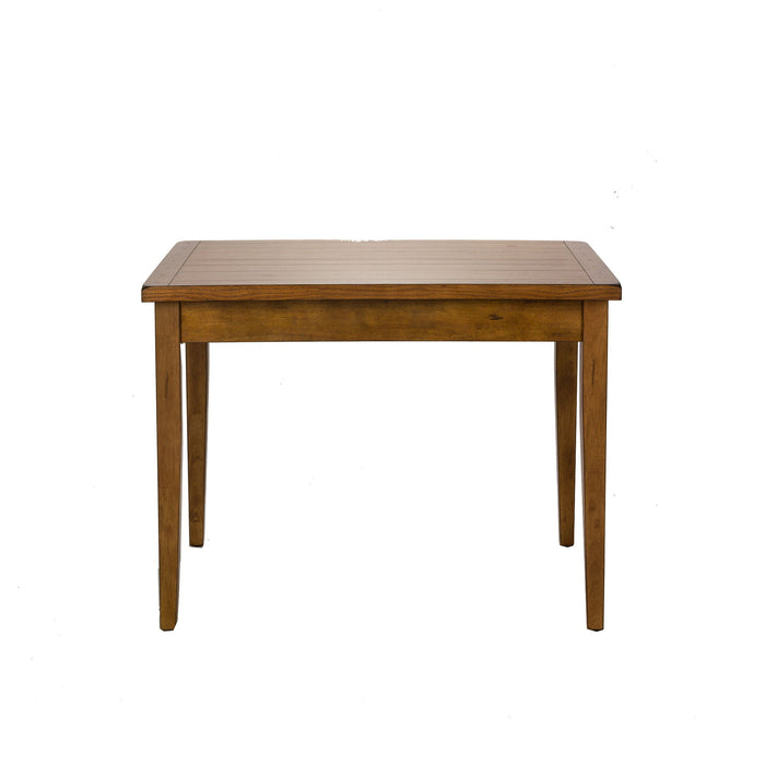 Treasures - Rectangular Leg Dining Table - Rustic Oak – Dining Tables by Liberty Furniture at Furniture Wholesale Plus , Nashville furniture store