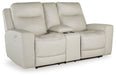 Mindanao - Power Reclining Loveseat With Console /Adj Hdrst – Reclining Loveseats by Signature Design by Ashley® at Furniture Wholesale Plus , Nashville furniture store