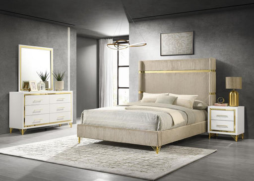 Lucia - Bedroom Set With Upholstered Wingback Panel Bed - Premium 4 Piece Bedroom Sets from Coaster Fine Furniture - Just $1139! Shop now at Furniture Wholesale Plus  We are the best furniture store in Nashville, Hendersonville, Goodlettsville, Madison, Antioch, Mount Juliet, Lebanon, Gallatin, Springfield, Murfreesboro, Franklin, Brentwood