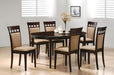 Gabriel - Extension Leaf Dining Set – 5 Piece Dining Room Sets by Coaster Fine Furniture at Furniture Wholesale Plus , Nashville furniture store