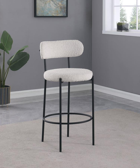 Viola - Boucle Upholstered Bar Stool (Set of 2) - Premium Stool Sets from Coaster Fine Furniture - Just $419! Shop now at Furniture Wholesale Plus  We are the best furniture store in Nashville, Hendersonville, Goodlettsville, Madison, Antioch, Mount Juliet, Lebanon, Gallatin, Springfield, Murfreesboro, Franklin, Brentwood